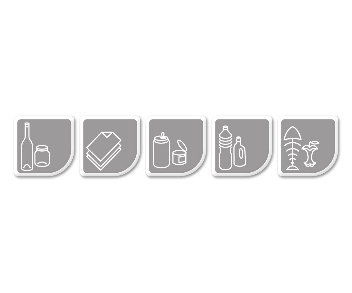 Kit 3 raccoglitori h 300 3x16L - Made in Italy - immagine 4