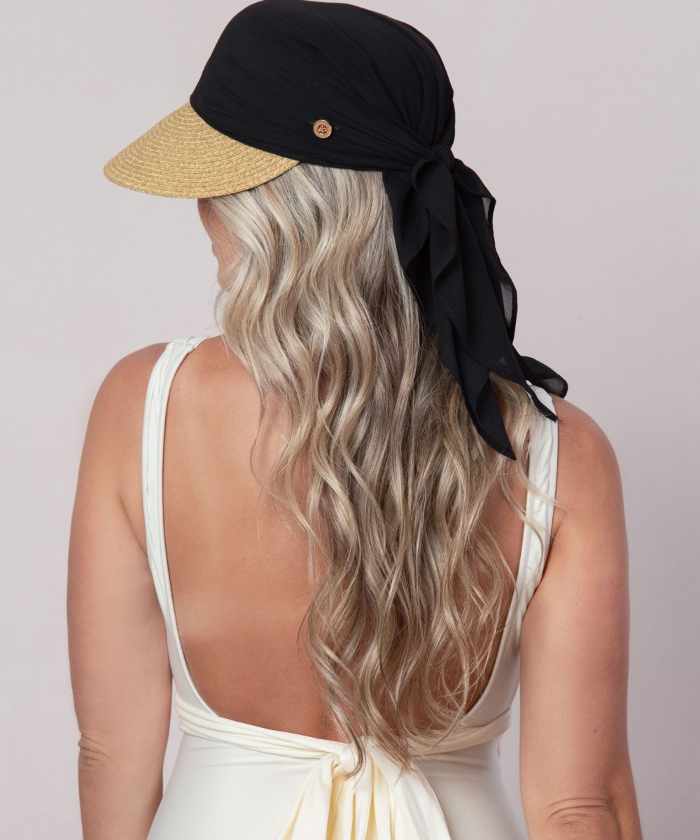 Alternative view of Visiera Da Spiaggia Naturale e Nero