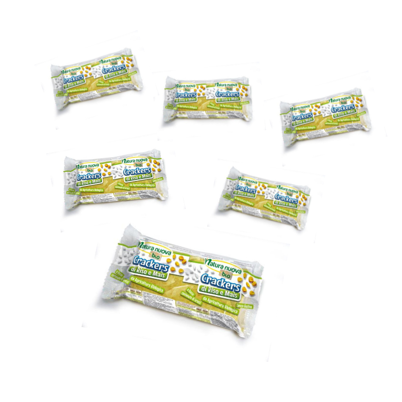 Cracker bio riso e mais Pack 42pz