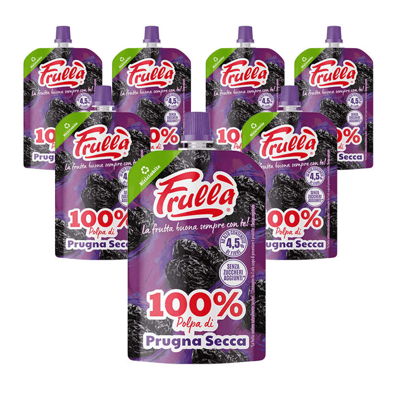 Frutta Frullata 100% Prugna Secca - Pack 10 Pezzi