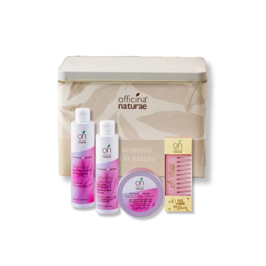 Kit Completo Capelli Normali e Fini: 4 Prodotti e Scatola in Latta