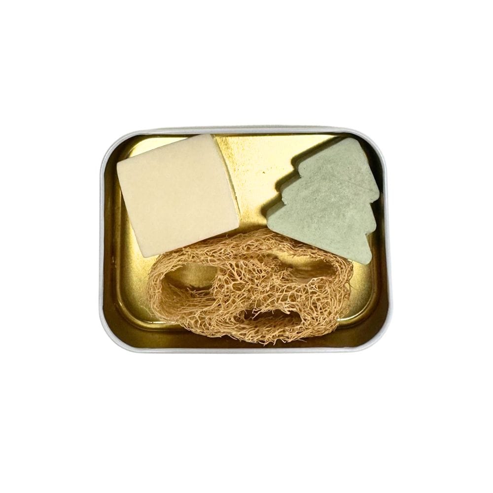 Kit Casa Plastic Free con Sapone Piatti, Sgrassatore Solido, Luffa