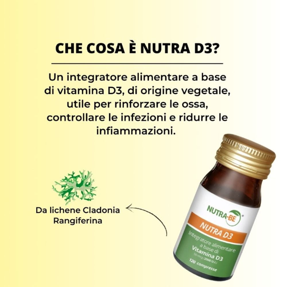 NUTRA D3 per ossa e denti | 120 compresse | Vegan - immagine 3