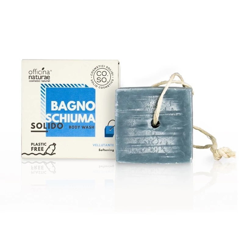 Bagnoschiuma solido effetto vellutante - 64g | Officina Naturae