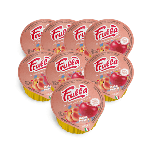 Polpa di frutta Mela Pesca - Pack 18 pezzi