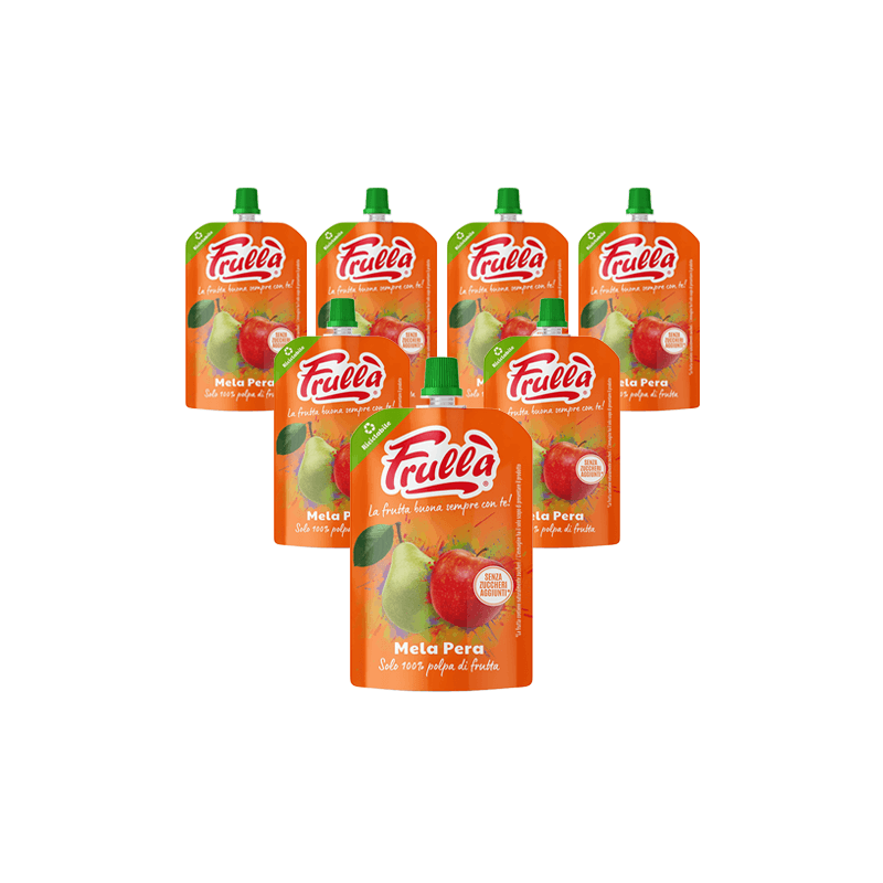 Frutta frullata Mela Pera - Pack 18 pezzi