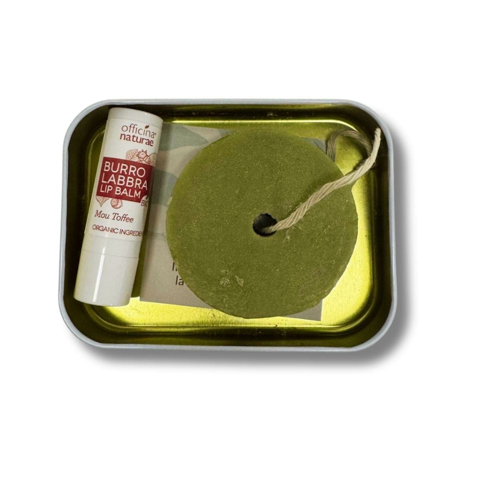 Alternative view of Kit Regalo da Viaggio Plastic free | Shampoo solido e burro labbra