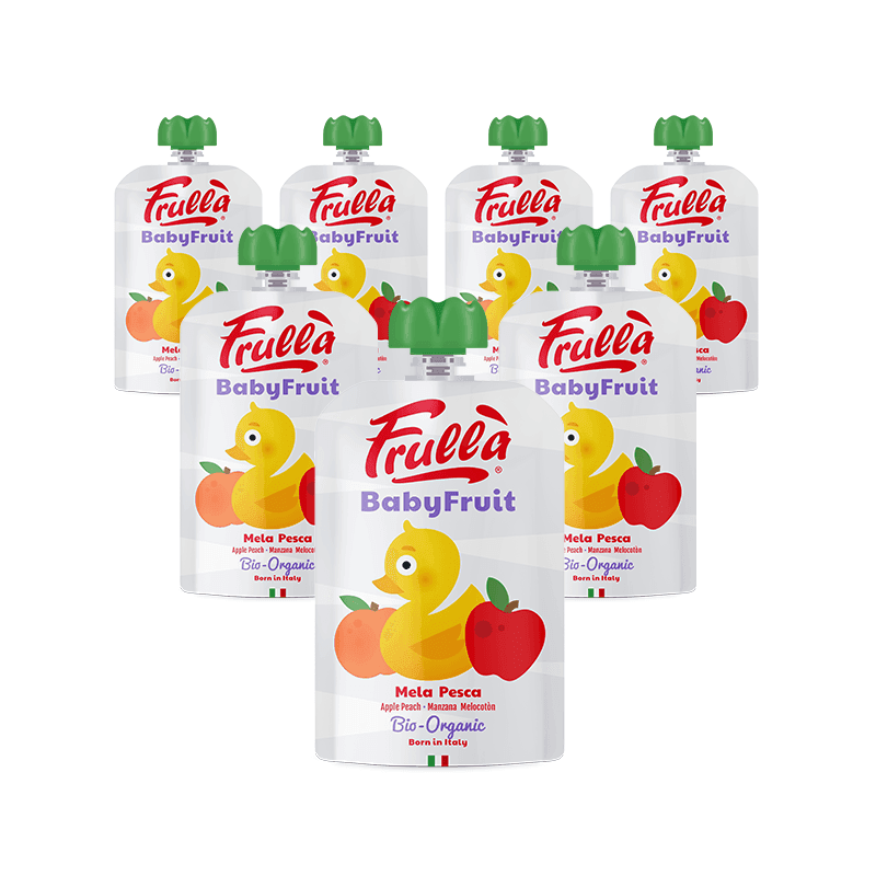 Baby Fruit Mela Pesca Biologico - Pack 10 Pezzi