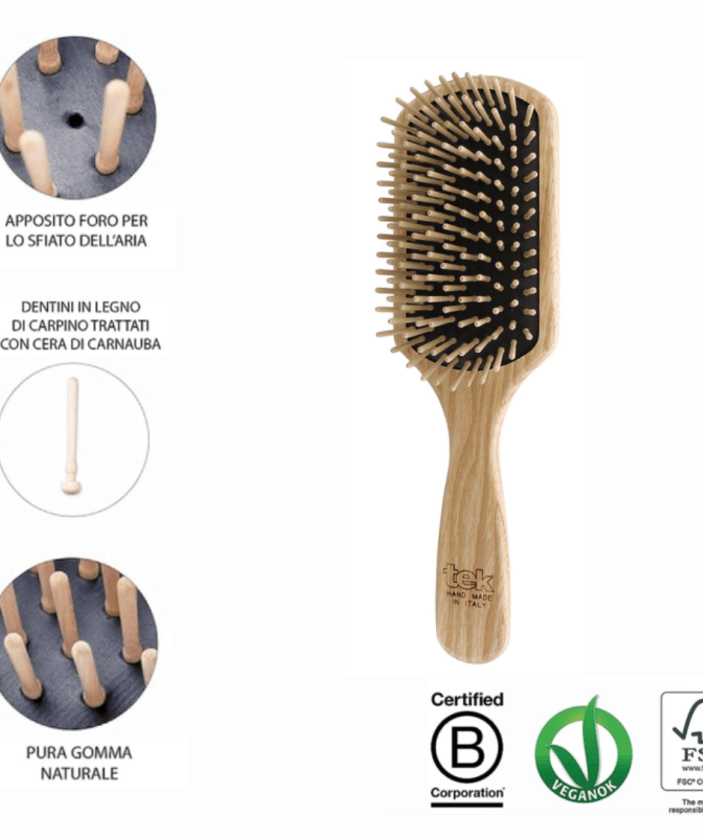 Alternative view of Spazzola rettangolare grande con dente lungo