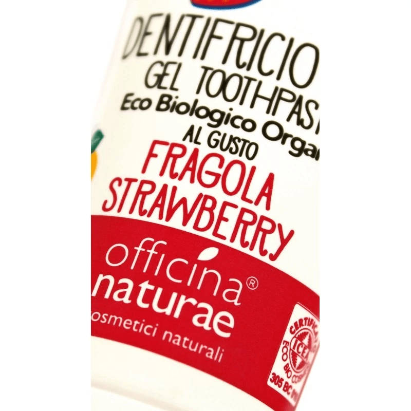 Alternative view of Dentifricio naturale per bambini Fragola 75ml | Officina Naturae