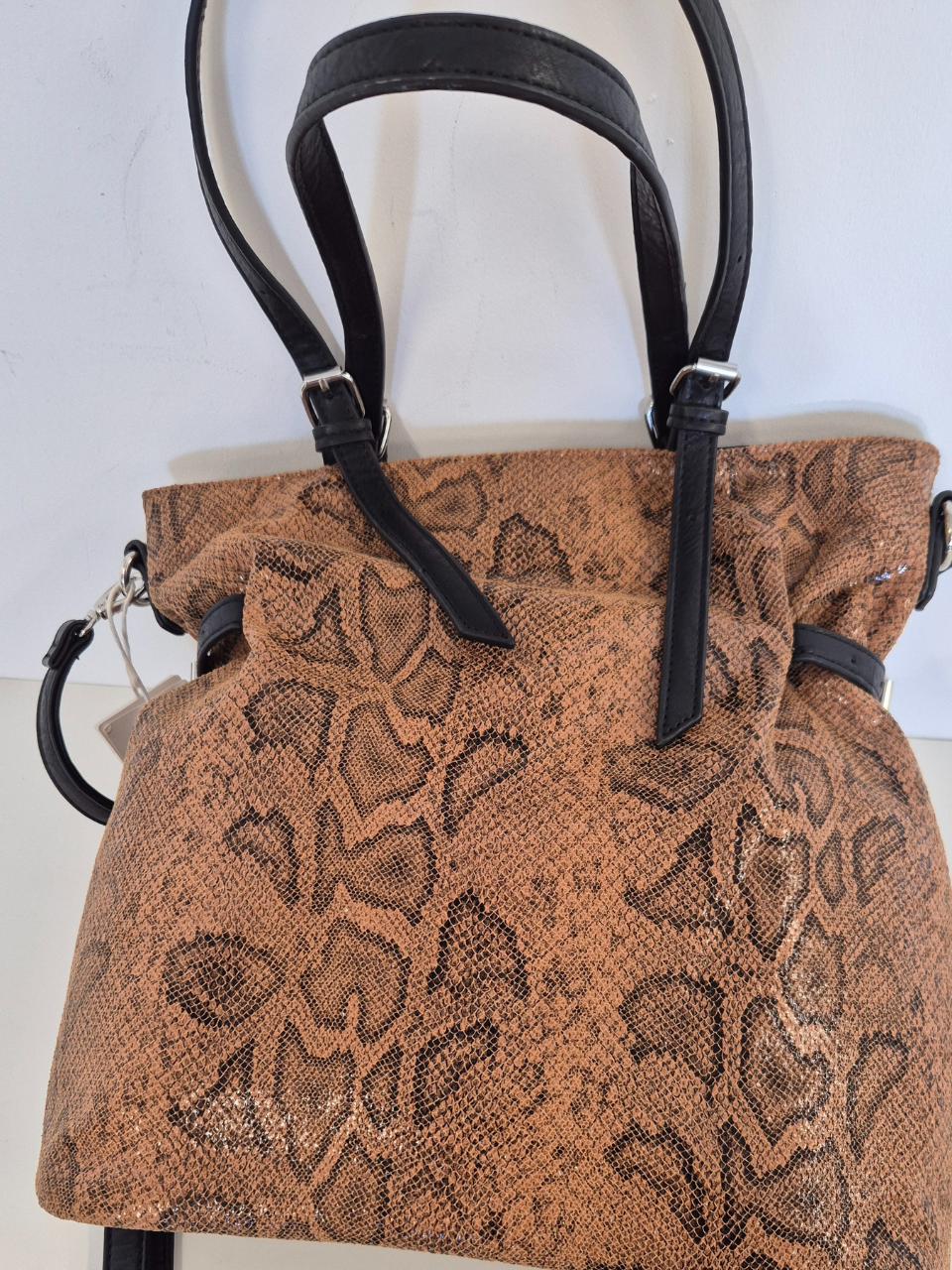 Borsa Tote Pamela col. Marrone Rettile