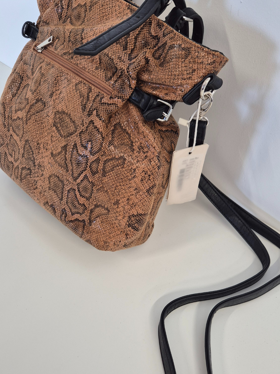 Borsa Tote Pamela col. Marrone Rettile - immagine 2