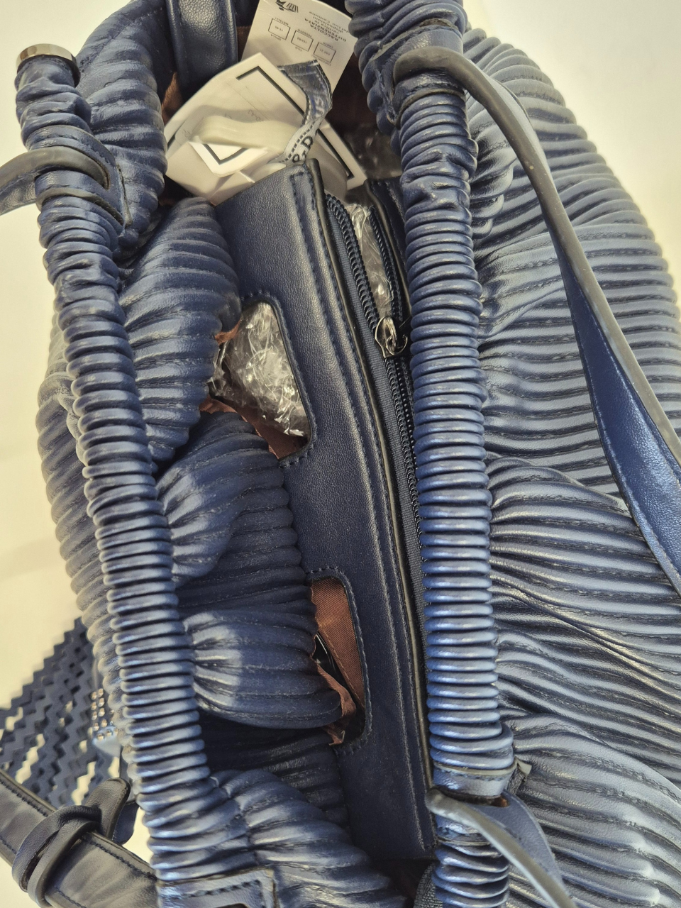 Borsa Arizona con Nappina col. Blu - immagine 3