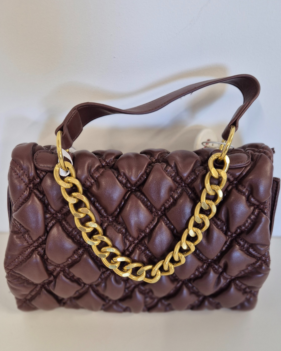 Borsa Matelassè Paris col. Marrone