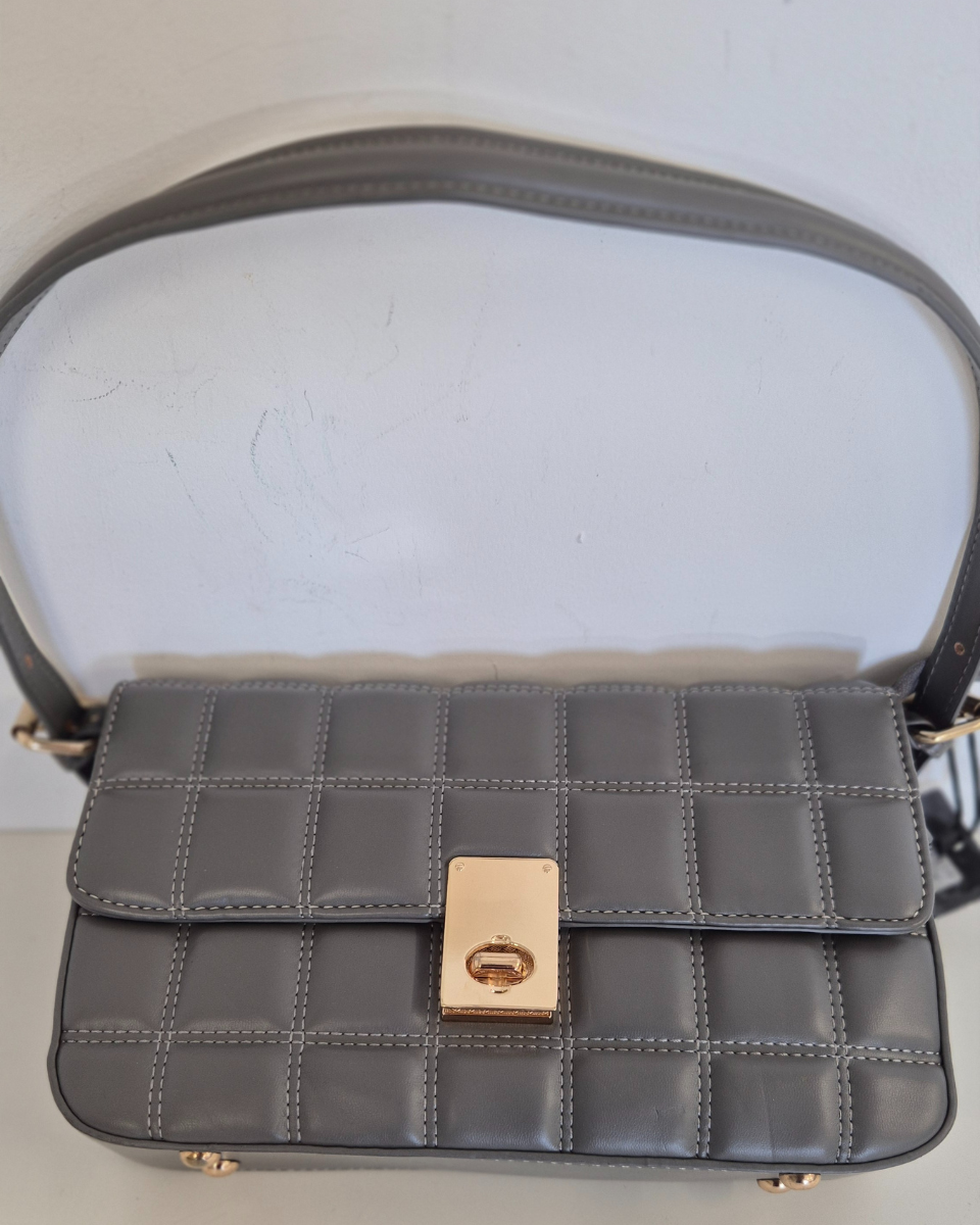 Borsa Spalla Matelassè Milano col. Grigio