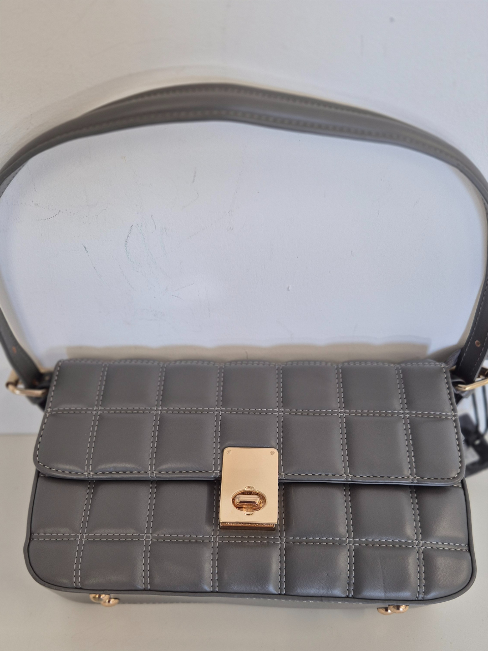 Borsa Spalla Matelassè Milano col. Grigio