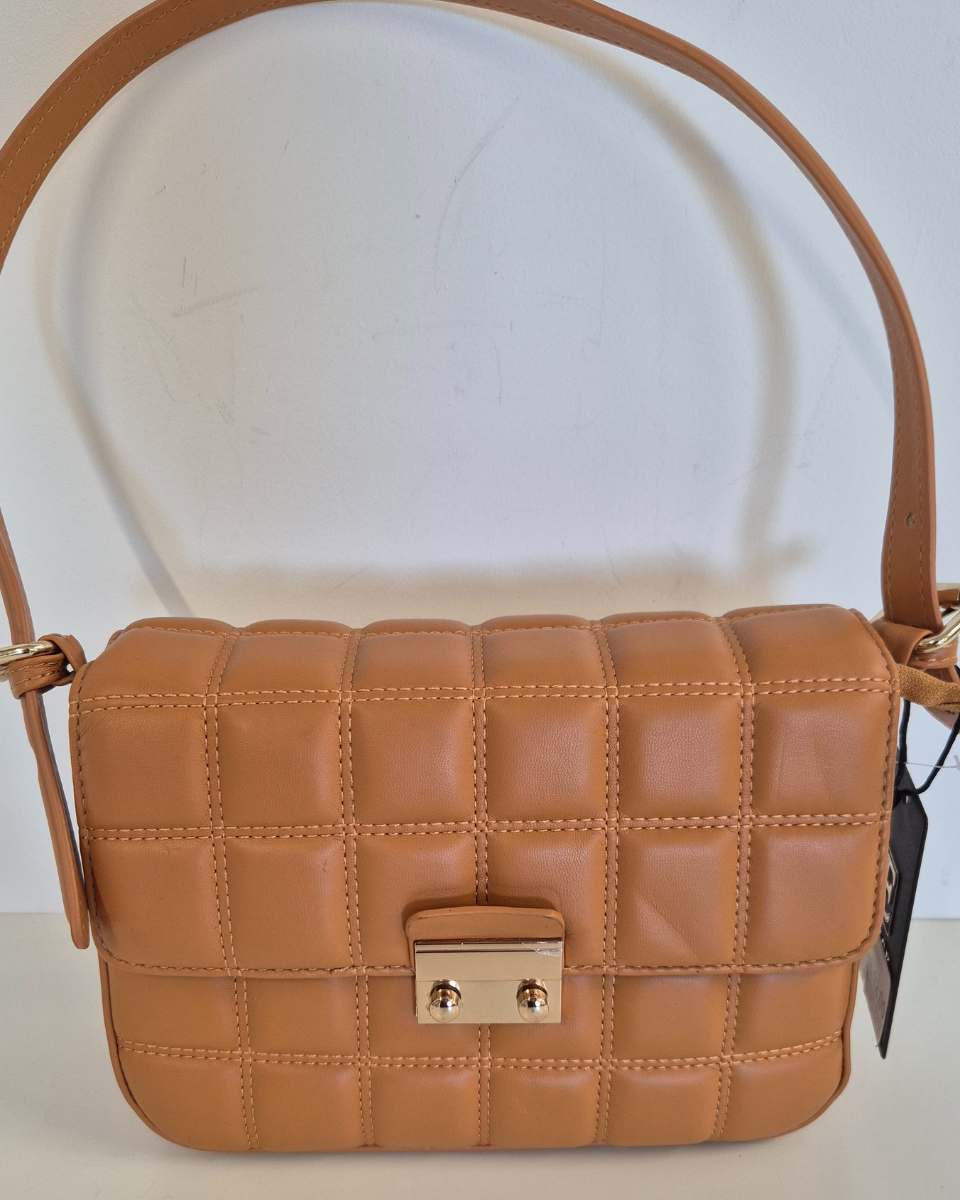 Borsa Spalla Matelassè Milano col. Brandy