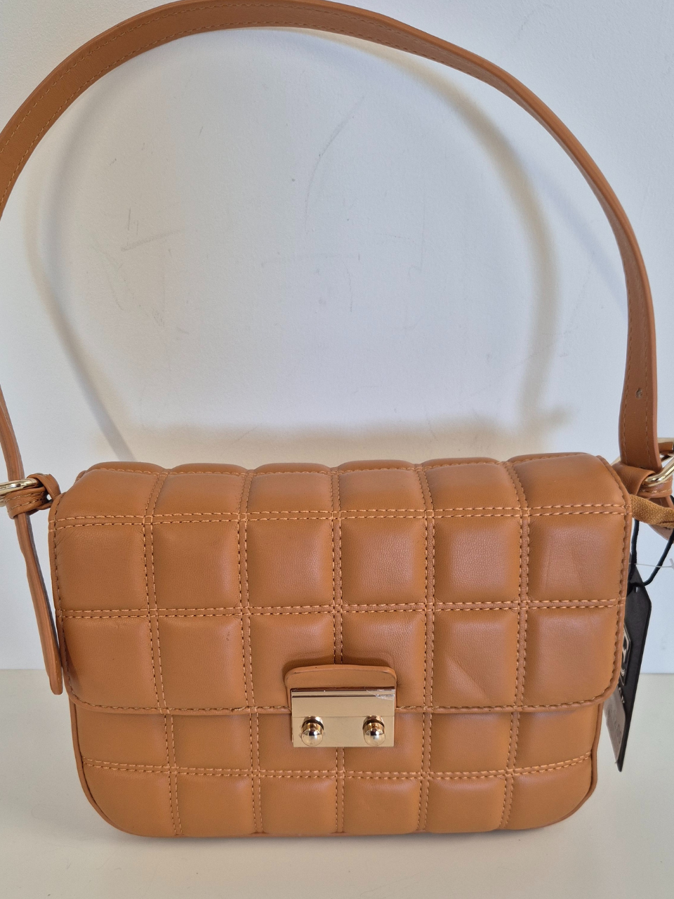 Borsa Spalla Matelassè Milano col. Brandy