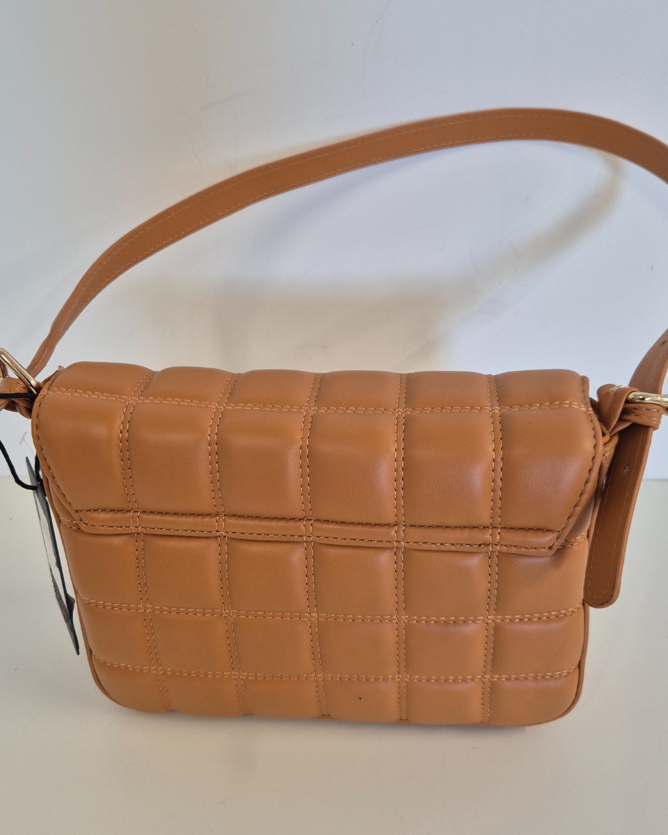 Alternative view of Borsa Spalla Matelassè Milano col. Brandy