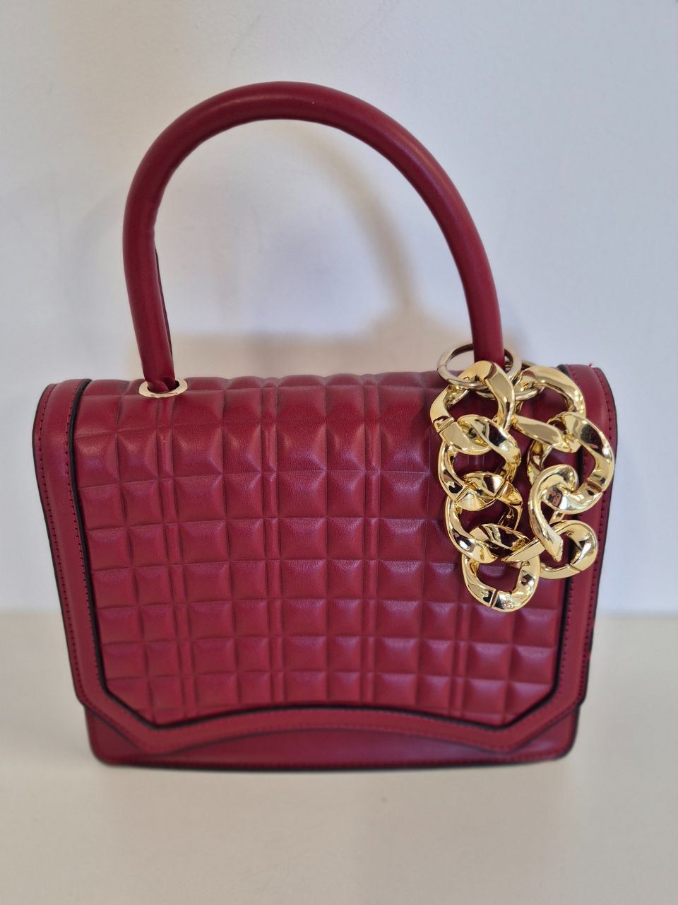 Borsa Matelassè e portafoglio abbinato Audrey col. Rosso