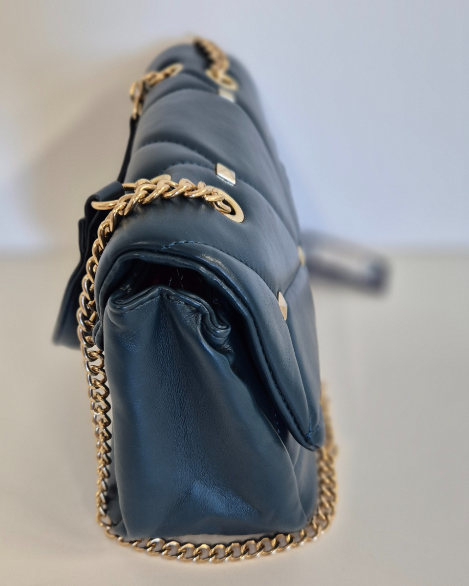 Alternative view of Borsa Clutch Annabelle col. Blu Ottanio