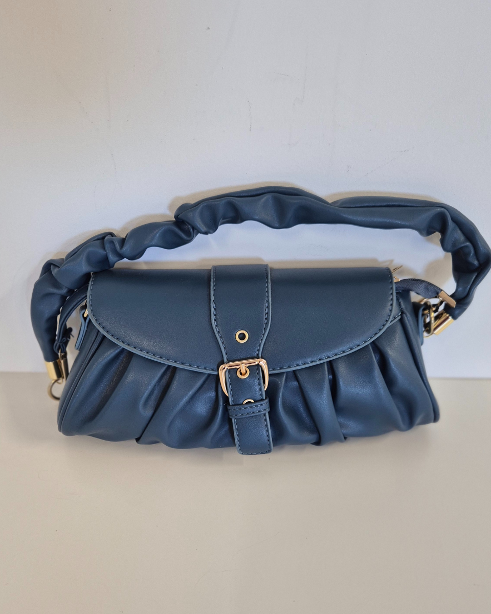 Borsa a Spalla con Fibbia Centrale Suki col. Blu