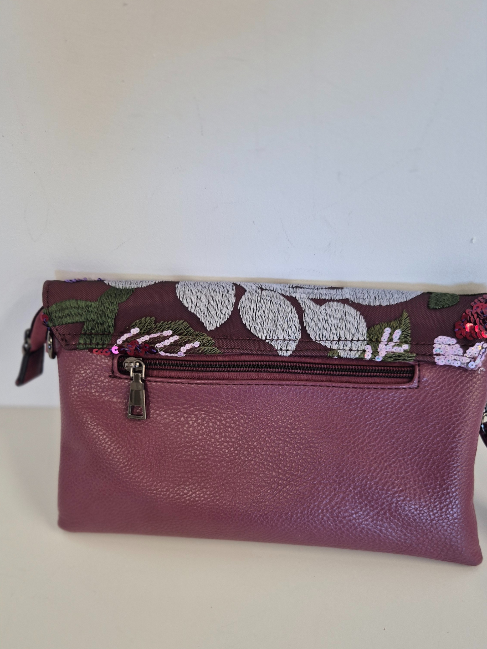 Borsa Pochette Con Pailettes col. Viola - immagine 2