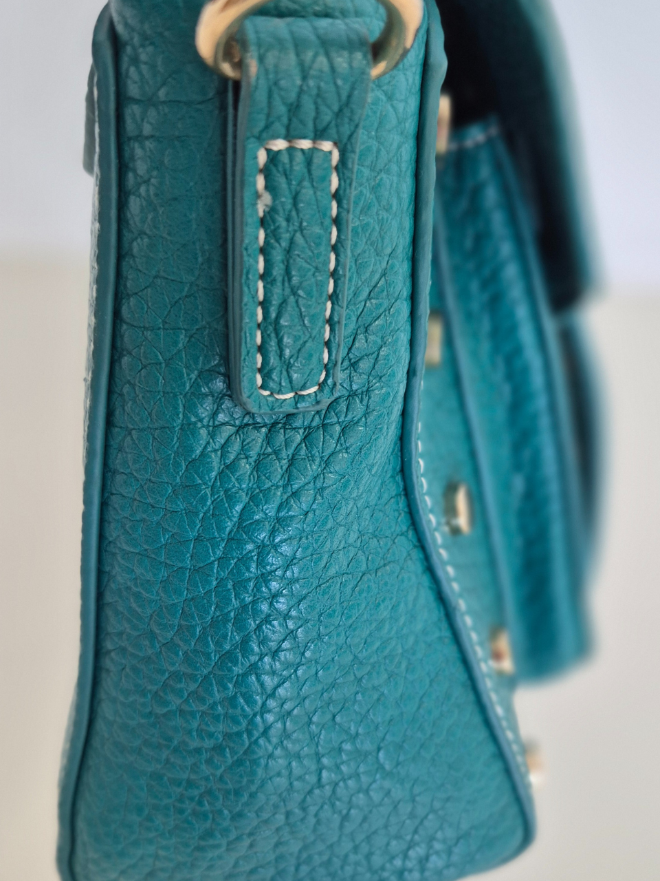 Borsa a Mano e Tracolla con borchie Mila col. Verde - immagine 3