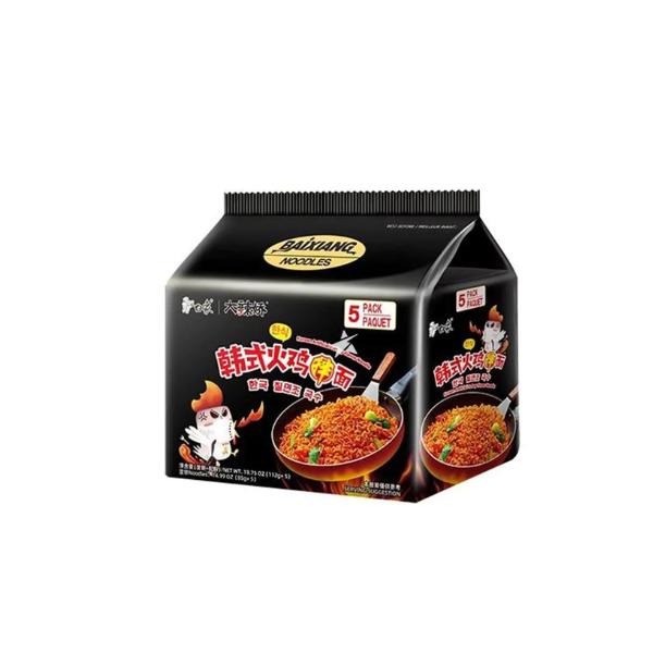 BAIXIANG RAMEN PACK KOREAN HOT TURKEY 112GRX5