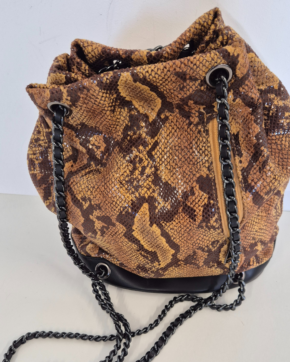 Alternative view of Borsa secchiello Eva Col. Pitone