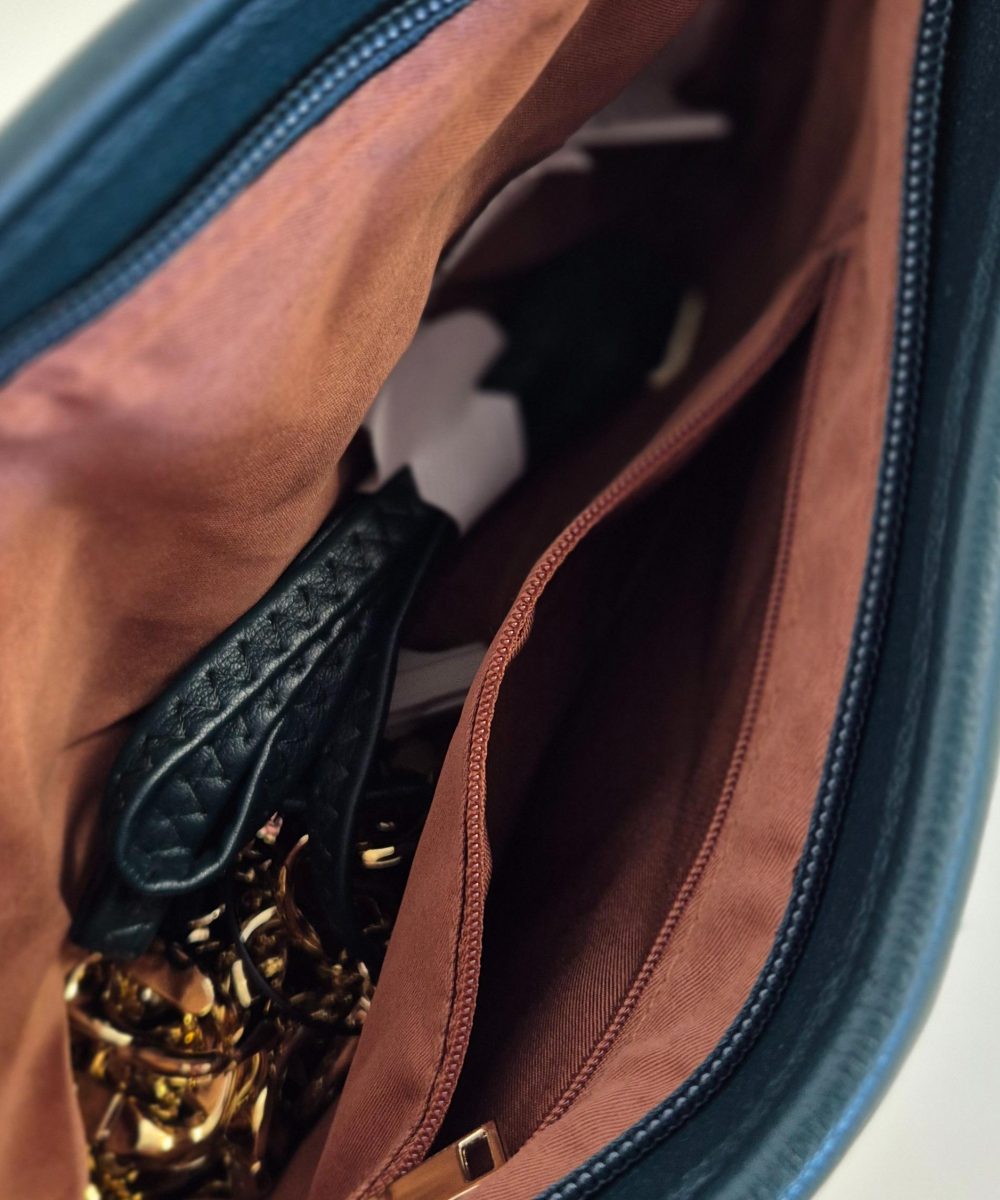 Alternative view of Pochette Noemi col. Blu Petrolio