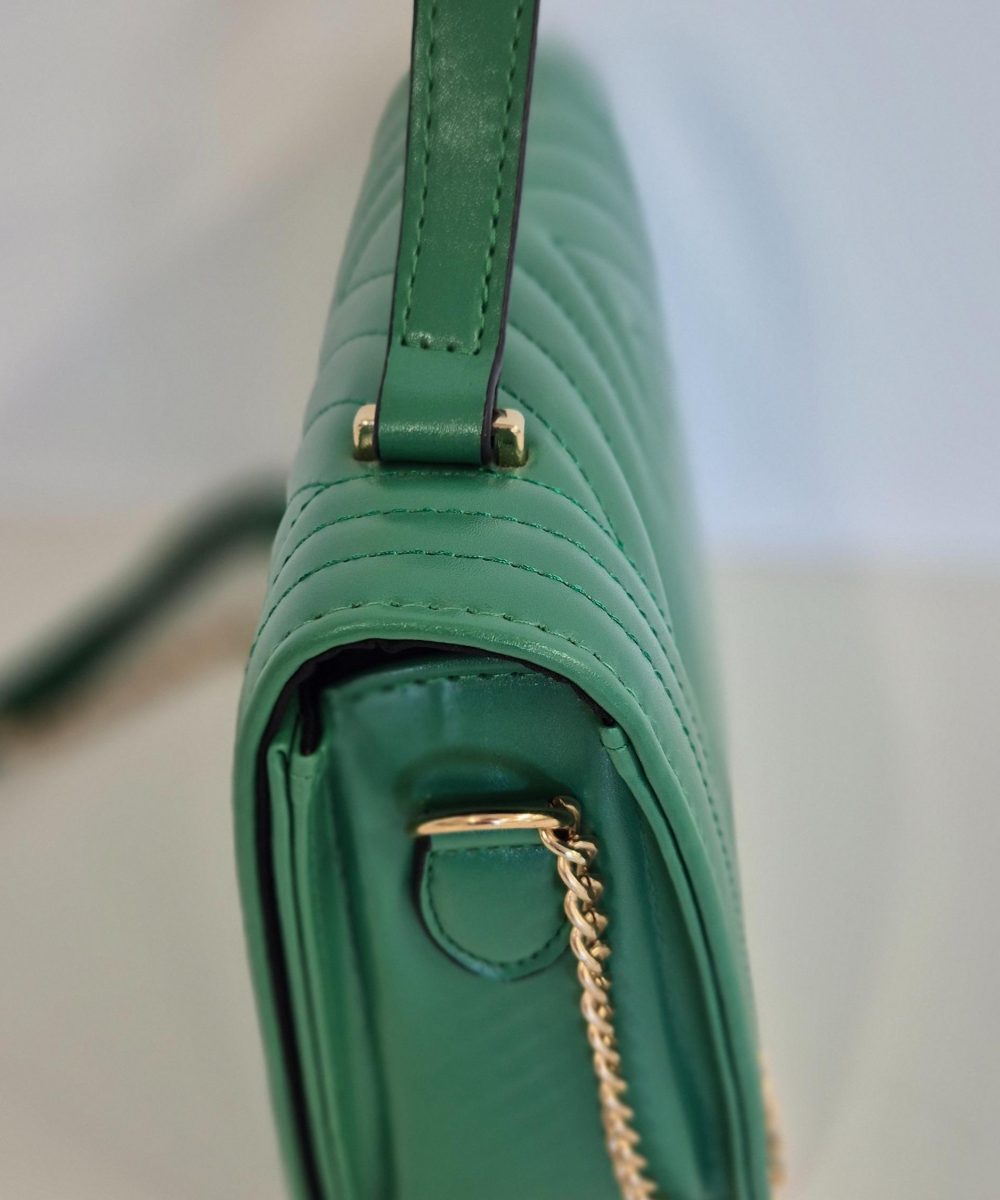 Alternative view of Borsa Crossbody Elena col. Verde Smeraldo