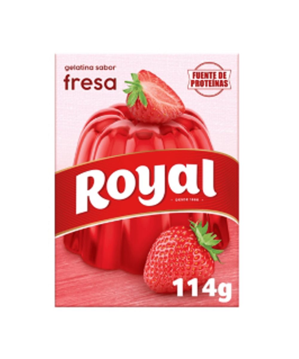 Royal Gelatina Morango Fragola 114g Gusto Unico di Morango e Fragola Ideale per Gelatine di Qualità