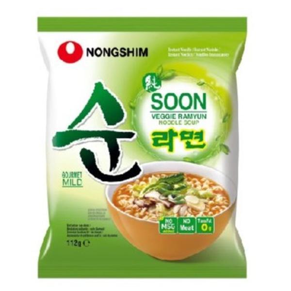NONGSHIM Ramyun Veggie Soon 112g - Delizioso Ramyun Veggie di Alta Qualità per Amanti dei Piatti Veggie Gustosi
