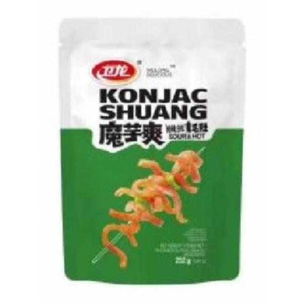 Konjac Shuang Snack di Konjac Agro-Piccante 50g Snack Naturale e Gustoso Ideale per Ogni Occasione