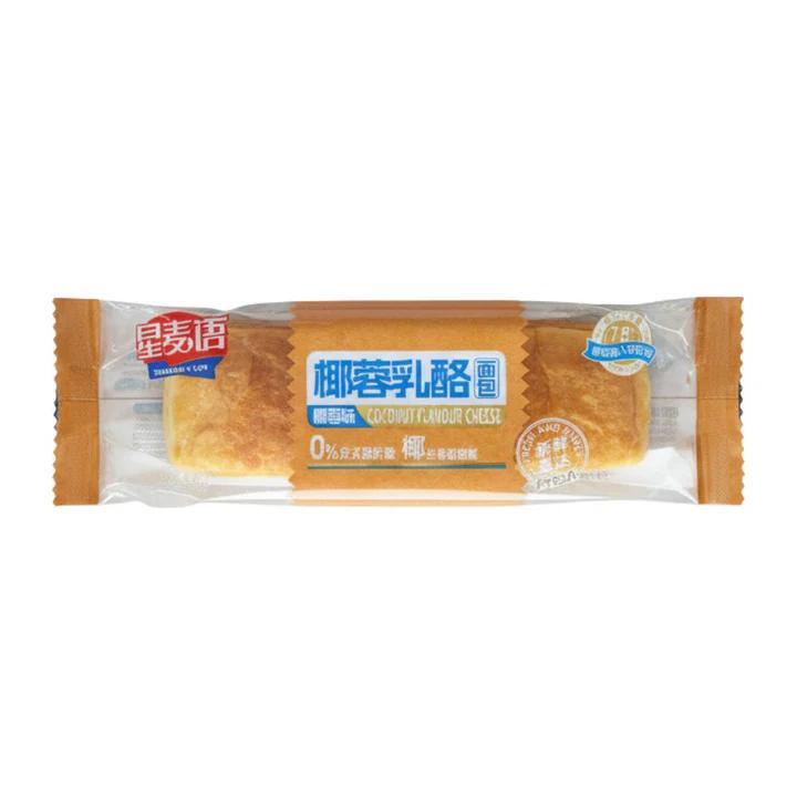 Xing Mai Yu Pane al Gusto di Cocco e Formaggio da 80g Snack di Alta Qualità con Bilanciamento Perfetto e Involucro Morbido