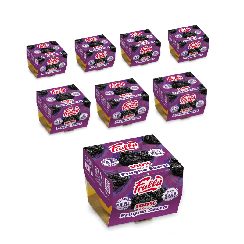 Polpa di Frutta Bi-pack Prugna Secca - 2x100g Pack 12 pezzi