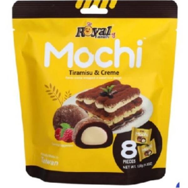 Royal Family Mochi Tiramisu 120GR - 8 Pezzi di Dolce delizioso con Gusto Autentico di Tiramisu - Prodotto in Taiwan