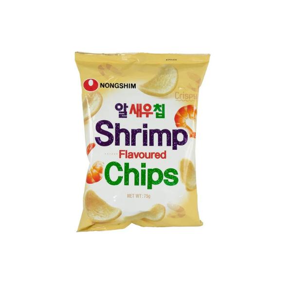 NONGSHIM Chips al Gusto di Gamberi 75GR - Snack Rapido e Unico per Ogni Occasione
